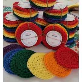 This Rainbow Face Scrubbies is made with love by Rose Essentials! Shop more unique gift ideas today with Spots Initiatives, the best way to support creators.