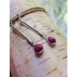 This Pink Ruby or any birthstone crystal earrings by Earth Karma is made with love by EARTH KARMA! Shop more unique gift ideas today with Spots Initiatives, the best way to support creators.