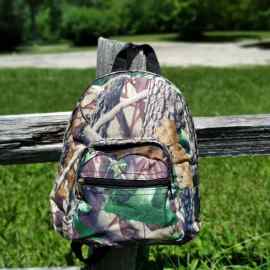 This Multipurpose Backpack Natural Camo with Black Trim and Adjustable Straps 11" is made with love by Premier Homegoods! Shop more unique gift ideas today with Spots Initiatives, the best way to support creators.