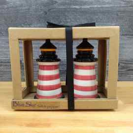 This Red Striped Lighthouse Salt Pepper Set Collectible by Blue Sky Clayworks is made with love by Premier Homegoods! Shop more unique gift ideas today with Spots Initiatives, the best way to support creators.