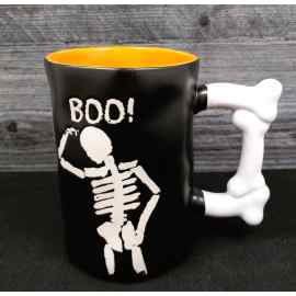 This Halloween Skeleton Bones Coffee Mug Beverage Tea Cup 21oz 621ml by Blue Sky is made with love by Premier Homegoods! Shop more unique gift ideas today with Spots Initiatives, the best way to support creators.