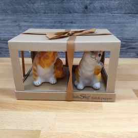 This Orange Tabby Cat Salt Pepper Set Collectible by Blue Sky Clayworks is made with love by Premier Homegoods! Shop more unique gift ideas today with Spots Initiatives, the best way to support creators.
