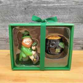 This Saint Patrick's Day Salt Pepper Set Collectible by Blue Sky Clayworks is made with love by Premier Homegoods! Shop more unique gift ideas today with Spots Initiatives, the best way to support creators.