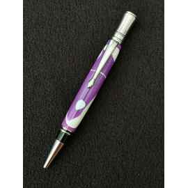 This Purple & White Executive Twist Pen is made with love by Blackbear Designs! Shop more unique gift ideas today with Spots Initiatives, the best way to support creators.
