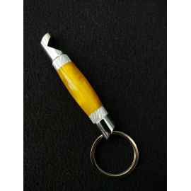 This Yellow Acrylic Bottle Opener Keychain is made with love by Blackbear Designs! Shop more unique gift ideas today with Spots Initiatives, the best way to support creators.