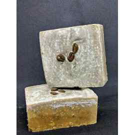 This Creamy Coffee Salt Soap is made with love by Aroma Roots Bath & Body! Shop more unique gift ideas today with Spots Initiatives, the best way to support creators.