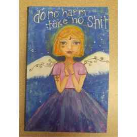 This "Do no Harm" Journal is made with love by Studio Patty D! Shop more unique gift ideas today with Spots Initiatives, the best way to support creators.
