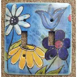 This Happy Flower 1 Double Switch Cover is made with love by Studio Patty D at Image Awards! Shop more unique gift ideas today with Spots Initiatives, the best way to support creators.