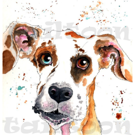 This Custom Pet Portrait Ink and Watercolor is made with love by Namma's Spot! Shop more unique gift ideas today with Spots Initiatives, the best way to support creators.