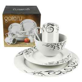 This Dinnerware Set 16 Piece by Tabletops Gallery Black Aria Casual Round Design is made with love by Premier Homegoods! Shop more unique gift ideas today with Spots Initiatives, the best way to support creators.