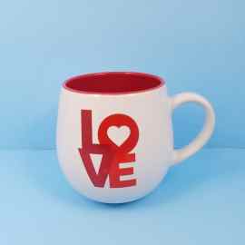 This Coffee Mug Cup Love in Red and White Colors by Blue Sky Spectrum 17oz 483ml is made with love by Premier Homegoods! Shop more unique gift ideas today with Spots Initiatives, the best way to support creators.