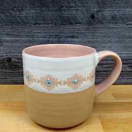 This South Western Style Coffee Mug 17oz (455ml) Embossed Beverage Cup Blue Sky is made with love by Premier Homegoods! Shop more unique gift ideas today with Spots Initiatives, the best way to support creators.