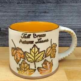 This Fall Breeze Autumn Leaves Coffee Mug 17oz (455ml) Embossed Beverage Cup Blue Sky is made with love by Premier Homegoods! Shop more unique gift ideas today with Spots Initiatives, the best way to support creators.