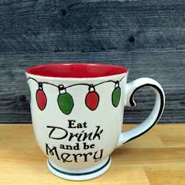 This Eat Drink & Be Merry Holiday Mug 17oz (455ml) Embossed Christmas Cup Blue Sky is made with love by Premier Homegoods! Shop more unique gift ideas today with Spots Initiatives, the best way to support creators.