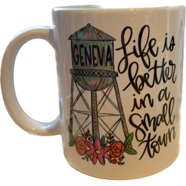 This Life Is Better In  “Your” Small Town” 11oz Ceramic Mug is made with love by Coffee & Crafts Personalized! Shop more unique gift ideas today with Spots Initiatives, the best way to support creators.