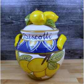 This Lemon Cookie Jar Biscotti Canister by Blue Sky Heather Goldminc is made with love by Premier Homegoods! Shop more unique gift ideas today with Spots Initiatives, the best way to support creators.