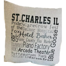 This St. Charles 18” Hometown Collage Pillow is made with love by Coffee & Crafts Personalized! Shop more unique gift ideas today with Spots Initiatives, the best way to support creators.
