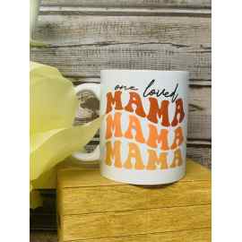 This One Loved Momma 11oz Retro Ceramic Mug is made with love by Coffee & Crafts Personalized! Shop more unique gift ideas today with Spots Initiatives, the best way to support creators.