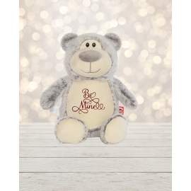 This Be Mine Valentine Gray Teddy Bear is made with love by Sewing From The Hart! Shop more unique gift ideas today with Spots Initiatives, the best way to support creators.