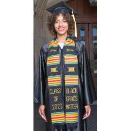 This BMAF6-CLASS OF 2023/BLACK GRADS MATTER Kente Stole is made with love by Midwest Global Group Inc! Shop more unique gift ideas today with Spots Initiatives, the best way to support creators.