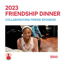 This 2023 Friendship Dinner: Collaborating Friend Sponsor is made with love by My Super Powers Foundation! Shop more unique gift ideas today with Spots Initiatives, the best way to support creators.