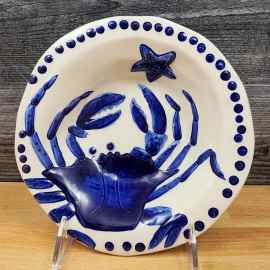 This Blue Crab Soup Bowl Embossed Sea Nautical by Blue Sky is made with love by Premier Homegoods! Shop more unique gift ideas today with Spots Initiatives, the best way to support creators.
