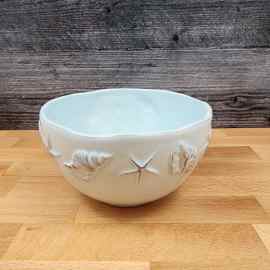This Laguna Coastal Shell Blue Bowl Decorative Sea Life Nautical by Blue Sky is made with love by Premier Homegoods! Shop more unique gift ideas today with Spots Initiatives, the best way to support creators.