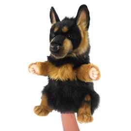 This German Shepherd Dog Puppet True to Life Look Soft Plush Animal Learning Toy is made with love by Premier Homegoods! Shop more unique gift ideas today with Spots Initiatives, the best way to support creators.