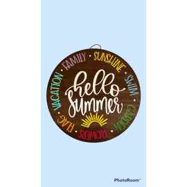 This Hello Summer is made with love by Duo Deesigns! Shop more unique gift ideas today with Spots Initiatives, the best way to support creators.