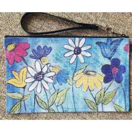 This Happy Floral 2 Wristlet is made with love by Studio Patty D! Shop more unique gift ideas today with Spots Initiatives, the best way to support creators.
