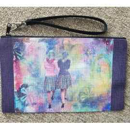 This Wristlet "Let's take a walk" is made with love by Studio Patty D! Shop more unique gift ideas today with Spots Initiatives, the best way to support creators.