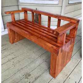 This Attractive Handmade Rustic Outdoor Garden Bench is made with love by The Bernese Builder! Shop more unique gift ideas today with Spots Initiatives, the best way to support creators.