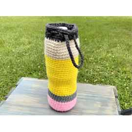 This Pencil Water Bottle Bag is made with love by Classy Crafty Wife! Shop more unique gift ideas today with Spots Initiatives, the best way to support creators.