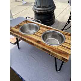 This Scorched/Reclaimed 2x2 Elevated Dog Water/Food Stand is made with love by The Bernese Builder! Shop more unique gift ideas today with Spots Initiatives, the best way to support creators.