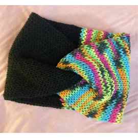 This Double Knit Twisted Headband/Ear Warmer - Black/Colorful Stripes is made with love by Classy Crafty Wife! Shop more unique gift ideas today with Spots Initiatives, the best way to support creators.