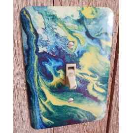 This Single Switch Plate - Green River abstract is made with love by Studio Patty D at Image Awards! Shop more unique gift ideas today with Spots Initiatives, the best way to support creators.